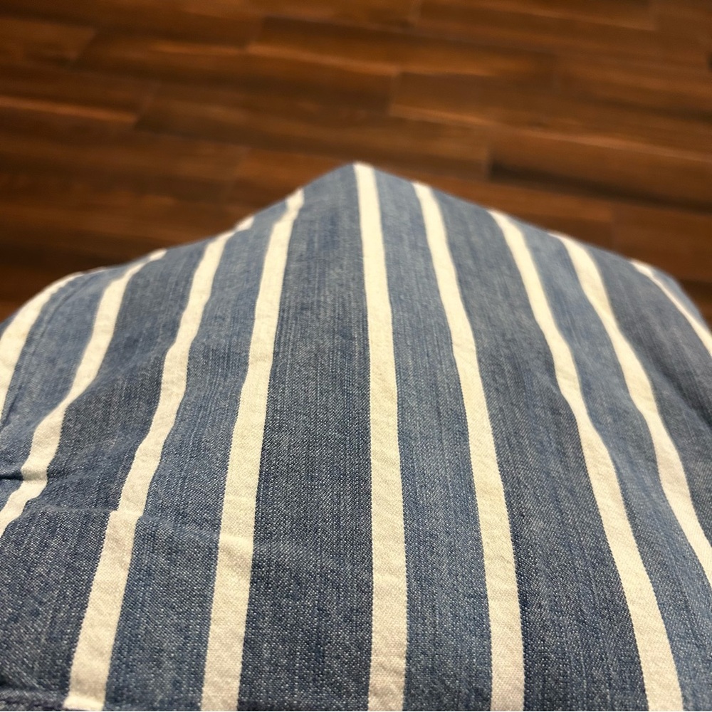 Cato Midi‎ Skirt 18W Denim Like Blue White Pockets - Picture 8 of 9
